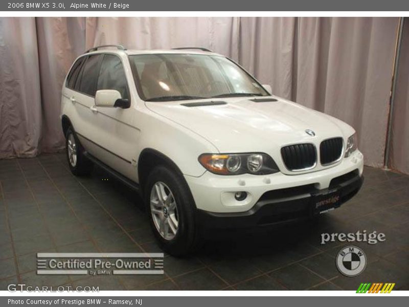 Alpine White / Beige 2006 BMW X5 3.0i