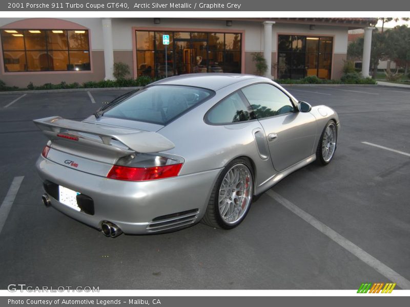 Arctic Silver Metallic / Graphite Grey 2001 Porsche 911 Turbo Coupe GT640