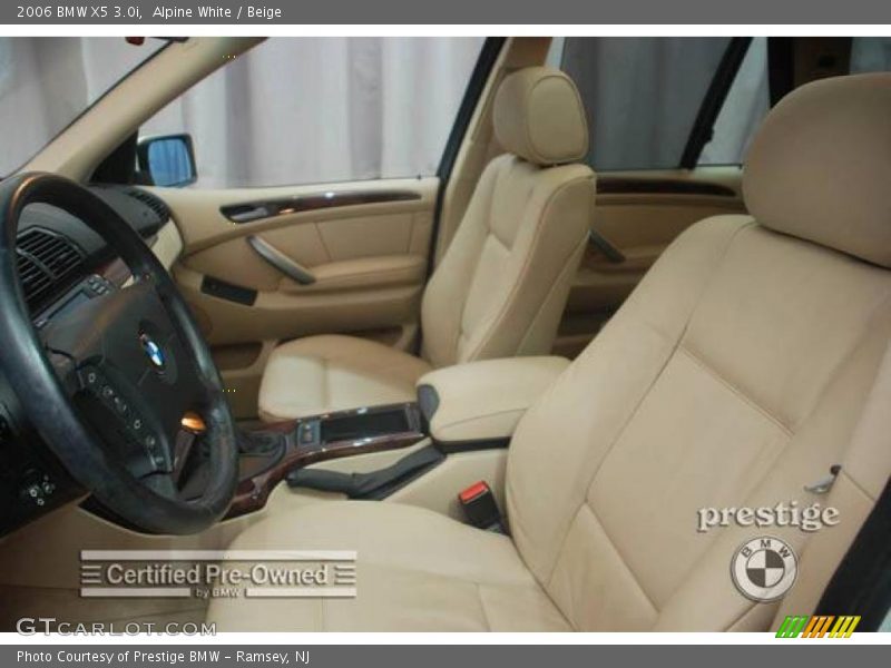 Alpine White / Beige 2006 BMW X5 3.0i