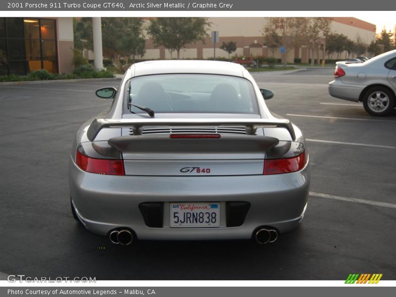 Arctic Silver Metallic / Graphite Grey 2001 Porsche 911 Turbo Coupe GT640