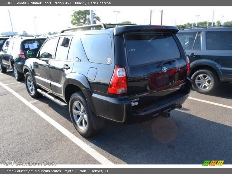 Black / Dark Charcoal 2008 Toyota 4Runner Sport Edition 4x4