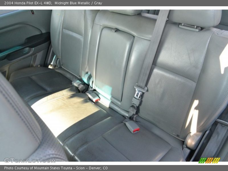 Midnight Blue Metallic / Gray 2004 Honda Pilot EX-L 4WD