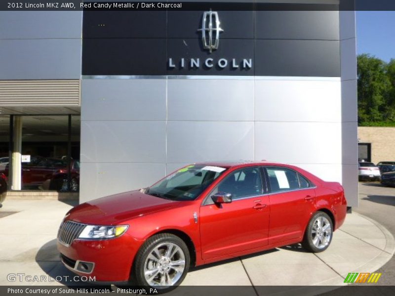 Red Candy Metallic / Dark Charcoal 2012 Lincoln MKZ AWD