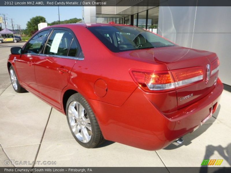 Red Candy Metallic / Dark Charcoal 2012 Lincoln MKZ AWD