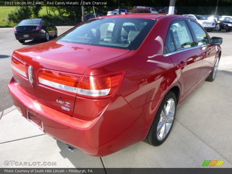 Red Candy Metallic / Dark Charcoal 2012 Lincoln MKZ AWD