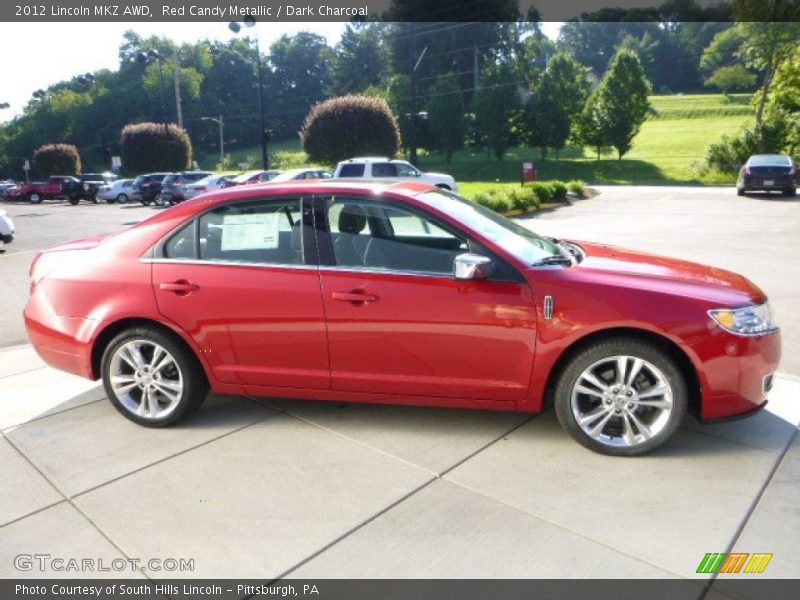 Red Candy Metallic / Dark Charcoal 2012 Lincoln MKZ AWD