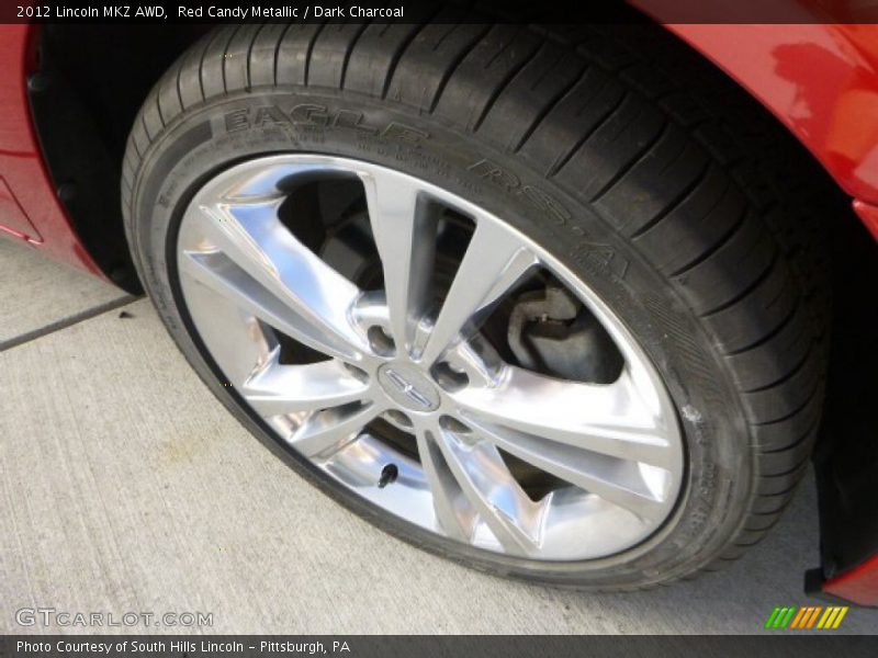 Red Candy Metallic / Dark Charcoal 2012 Lincoln MKZ AWD