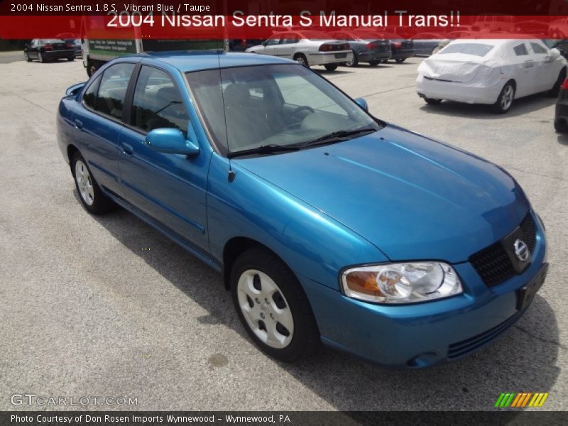 Vibrant Blue / Taupe 2004 Nissan Sentra 1.8 S