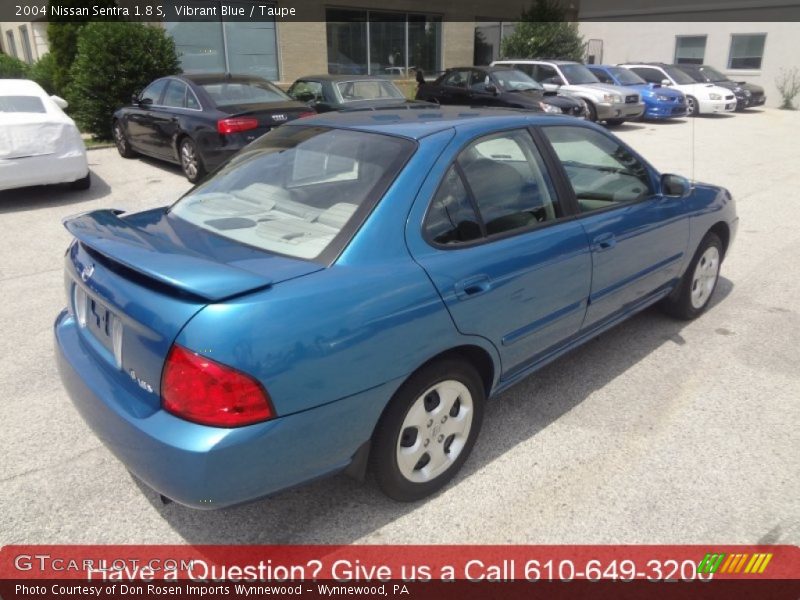 Vibrant Blue / Taupe 2004 Nissan Sentra 1.8 S