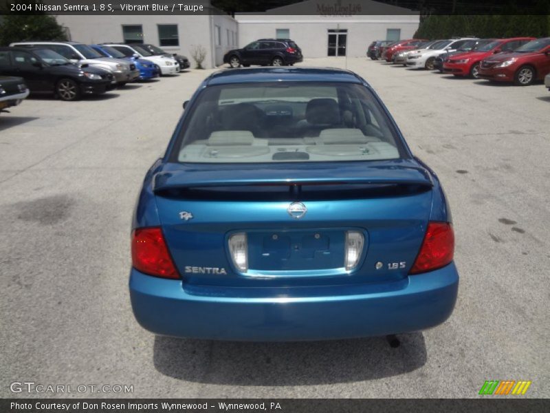 Vibrant Blue / Taupe 2004 Nissan Sentra 1.8 S