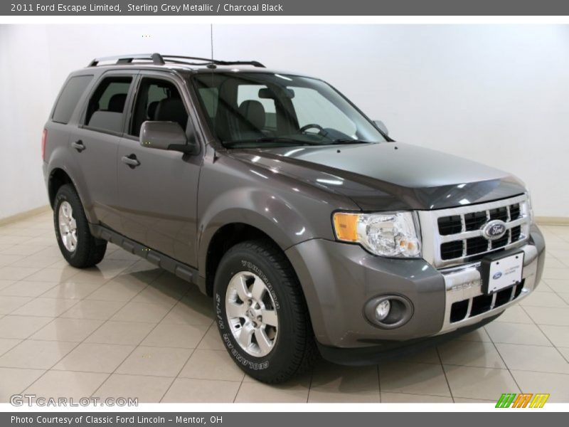 Sterling Grey Metallic / Charcoal Black 2011 Ford Escape Limited