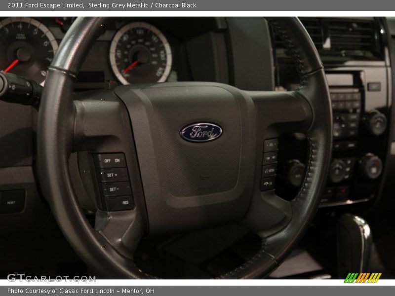 Sterling Grey Metallic / Charcoal Black 2011 Ford Escape Limited
