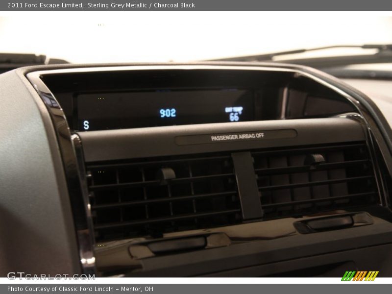 Sterling Grey Metallic / Charcoal Black 2011 Ford Escape Limited