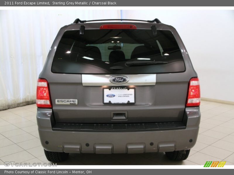 Sterling Grey Metallic / Charcoal Black 2011 Ford Escape Limited