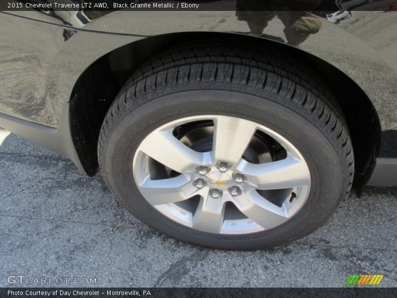 Black Granite Metallic / Ebony 2015 Chevrolet Traverse LTZ AWD