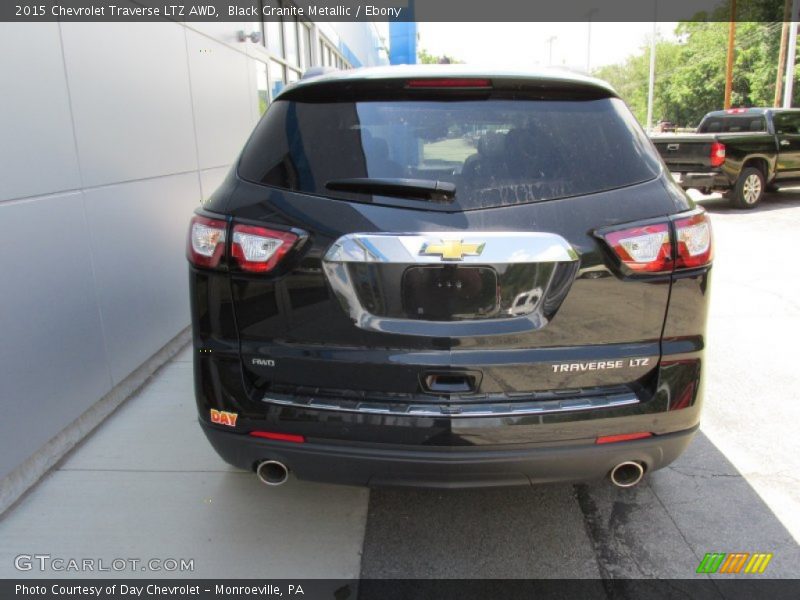 Black Granite Metallic / Ebony 2015 Chevrolet Traverse LTZ AWD