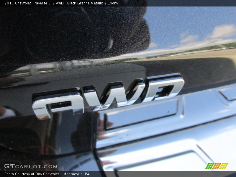 Black Granite Metallic / Ebony 2015 Chevrolet Traverse LTZ AWD