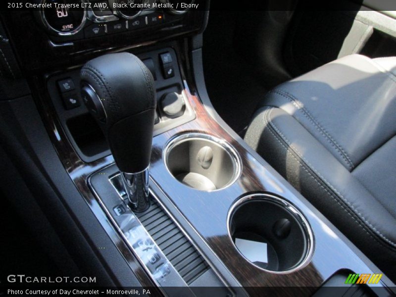 Black Granite Metallic / Ebony 2015 Chevrolet Traverse LTZ AWD