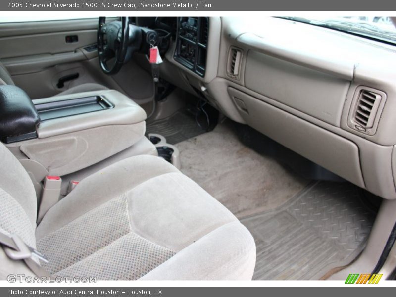 Sandstone Metallic / Tan 2005 Chevrolet Silverado 1500 LS Crew Cab