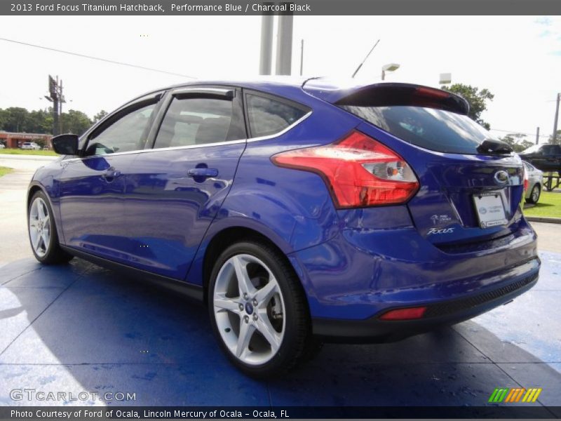 Performance Blue / Charcoal Black 2013 Ford Focus Titanium Hatchback