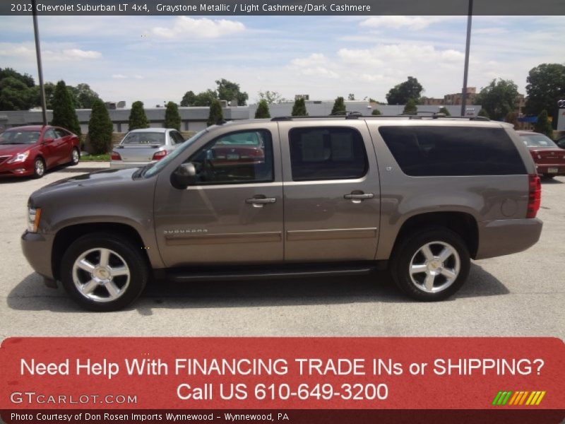 Graystone Metallic / Light Cashmere/Dark Cashmere 2012 Chevrolet Suburban LT 4x4