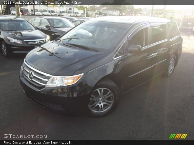 Crystal Black Pearl / Gray 2011 Honda Odyssey EX-L
