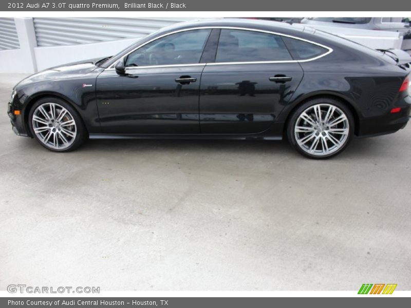 Brilliant Black / Black 2012 Audi A7 3.0T quattro Premium