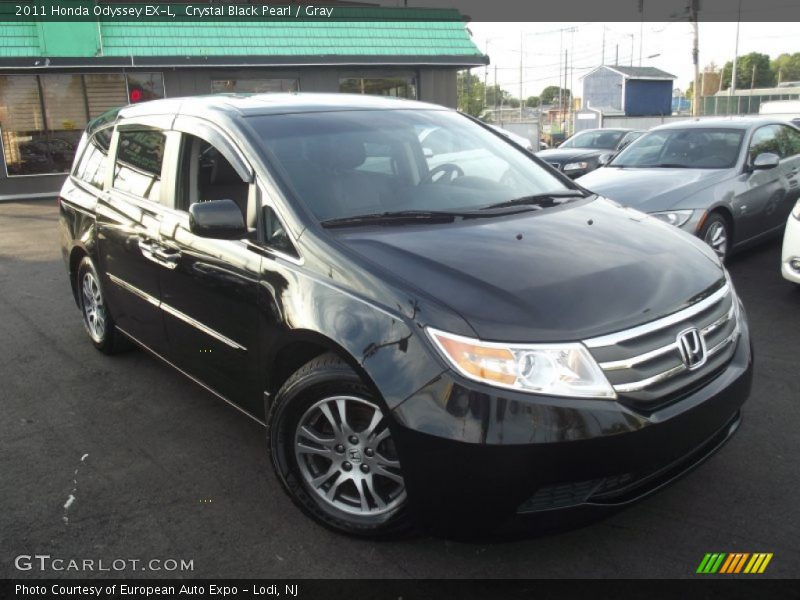 Crystal Black Pearl / Gray 2011 Honda Odyssey EX-L