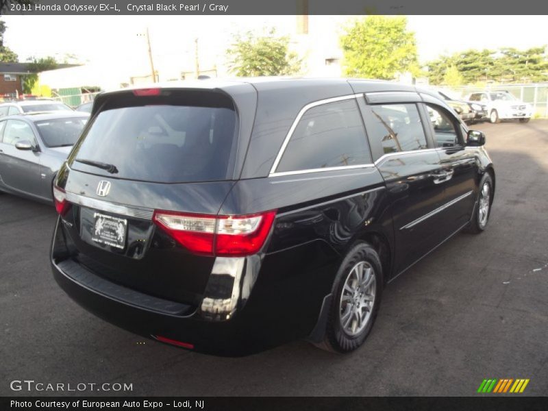 Crystal Black Pearl / Gray 2011 Honda Odyssey EX-L