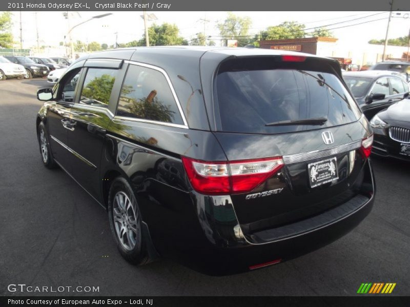 Crystal Black Pearl / Gray 2011 Honda Odyssey EX-L
