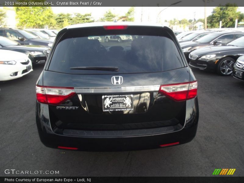 Crystal Black Pearl / Gray 2011 Honda Odyssey EX-L
