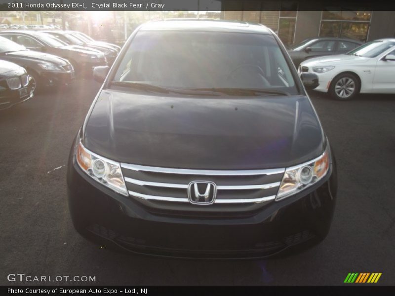 Crystal Black Pearl / Gray 2011 Honda Odyssey EX-L