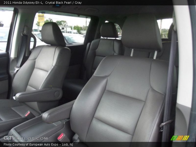 Crystal Black Pearl / Gray 2011 Honda Odyssey EX-L