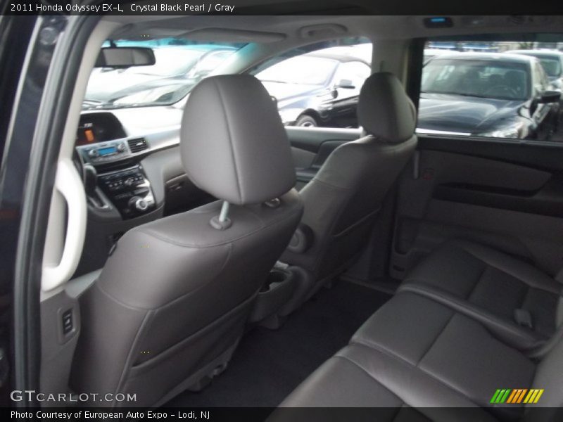 Crystal Black Pearl / Gray 2011 Honda Odyssey EX-L