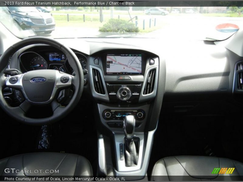 Performance Blue / Charcoal Black 2013 Ford Focus Titanium Hatchback