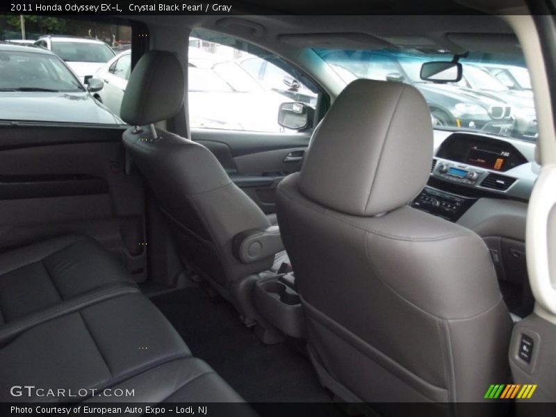 Crystal Black Pearl / Gray 2011 Honda Odyssey EX-L