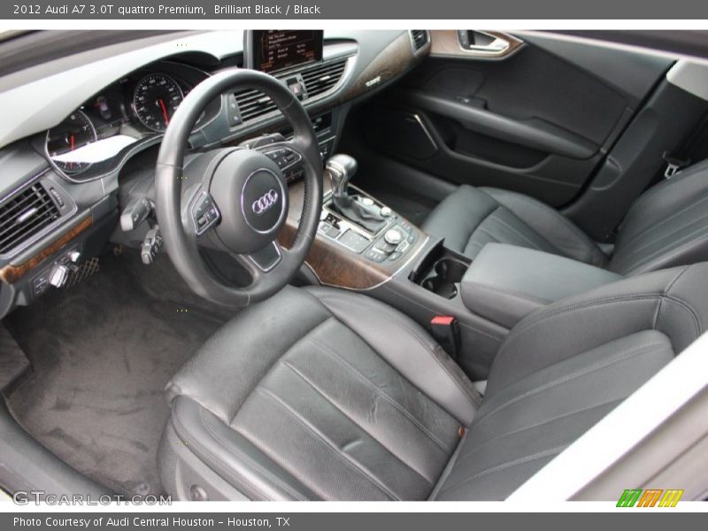 Brilliant Black / Black 2012 Audi A7 3.0T quattro Premium