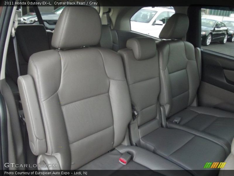 Crystal Black Pearl / Gray 2011 Honda Odyssey EX-L