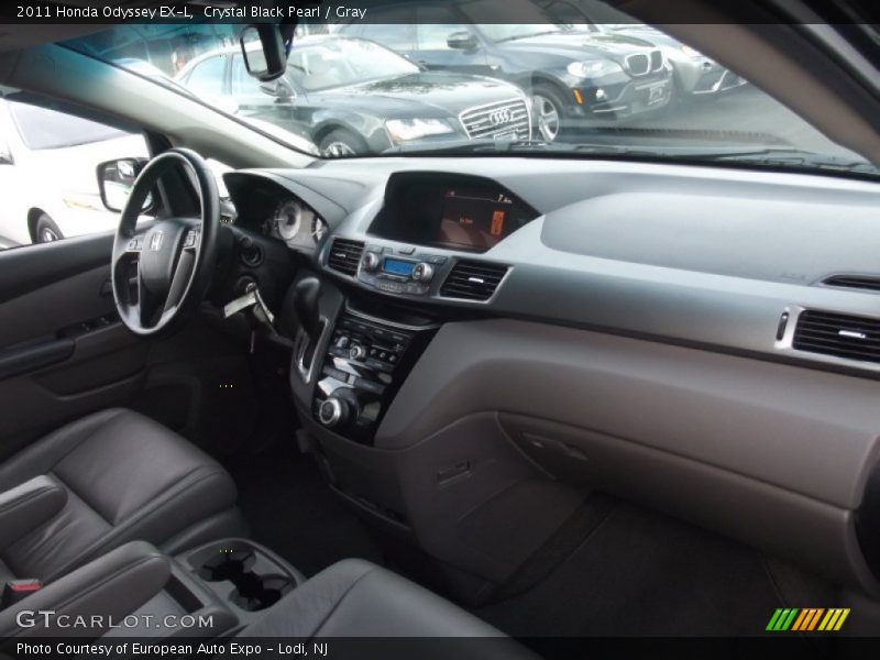 Crystal Black Pearl / Gray 2011 Honda Odyssey EX-L