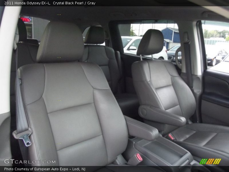 Crystal Black Pearl / Gray 2011 Honda Odyssey EX-L