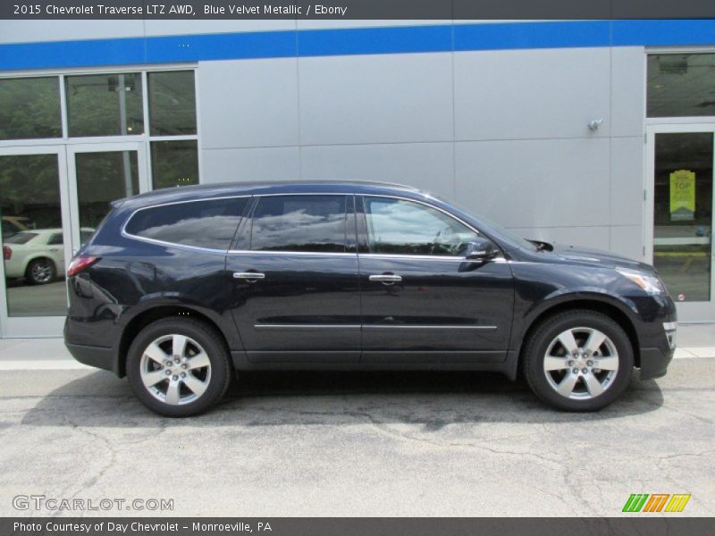Blue Velvet Metallic / Ebony 2015 Chevrolet Traverse LTZ AWD