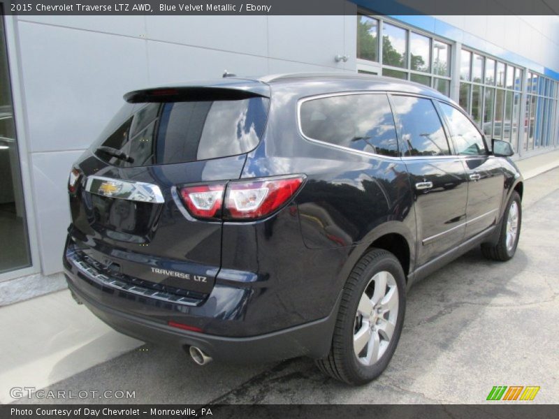 Blue Velvet Metallic / Ebony 2015 Chevrolet Traverse LTZ AWD