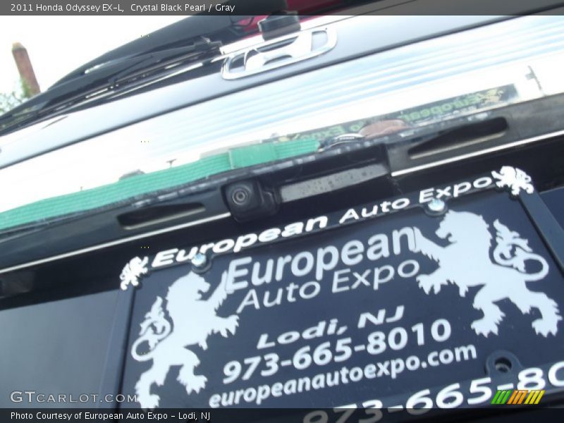 Crystal Black Pearl / Gray 2011 Honda Odyssey EX-L