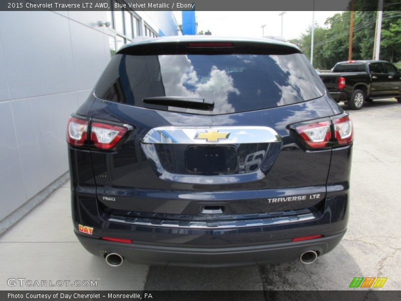 Blue Velvet Metallic / Ebony 2015 Chevrolet Traverse LTZ AWD