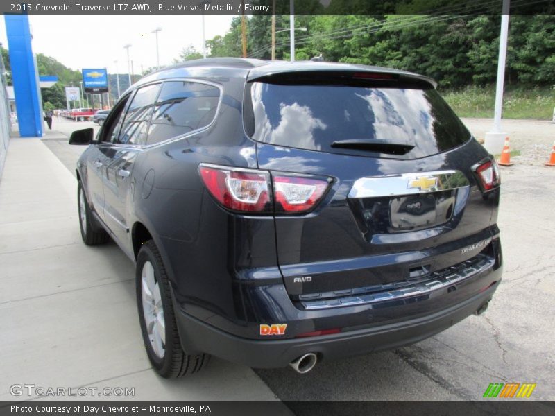 Blue Velvet Metallic / Ebony 2015 Chevrolet Traverse LTZ AWD