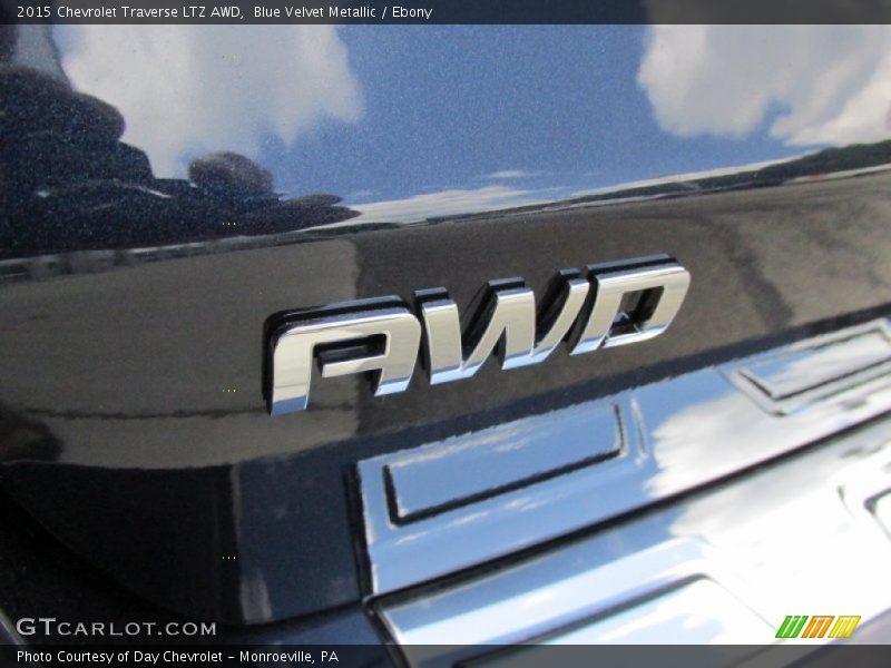 Blue Velvet Metallic / Ebony 2015 Chevrolet Traverse LTZ AWD