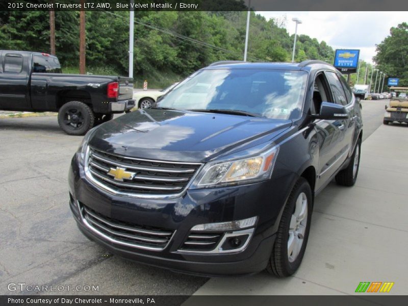 Blue Velvet Metallic / Ebony 2015 Chevrolet Traverse LTZ AWD