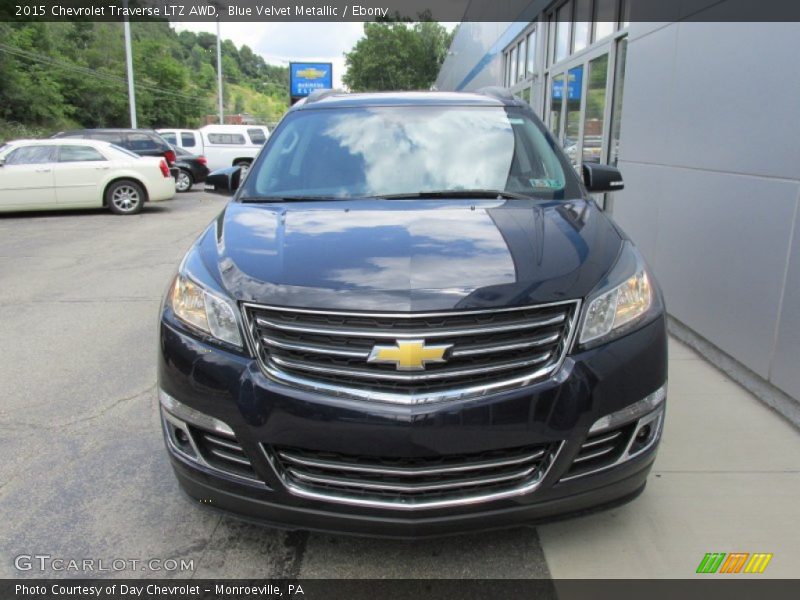Blue Velvet Metallic / Ebony 2015 Chevrolet Traverse LTZ AWD