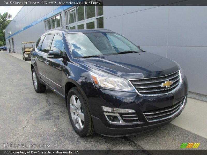 Blue Velvet Metallic / Ebony 2015 Chevrolet Traverse LTZ AWD