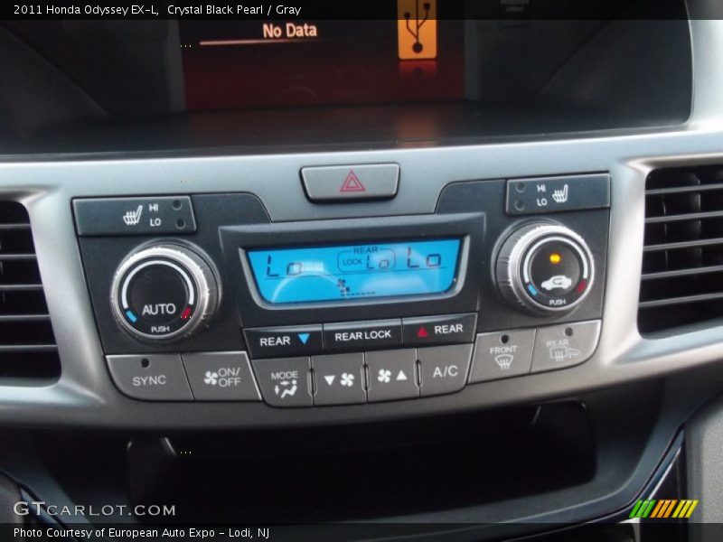 Crystal Black Pearl / Gray 2011 Honda Odyssey EX-L